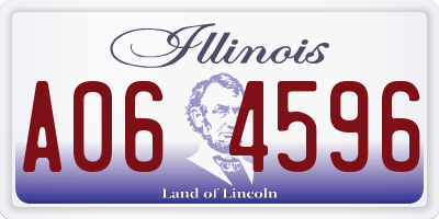 IL license plate A064596