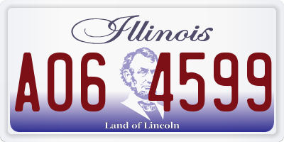 IL license plate A064599