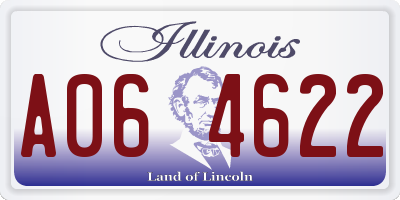 IL license plate A064622