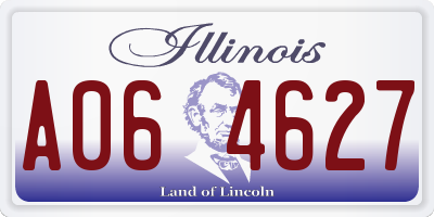 IL license plate A064627
