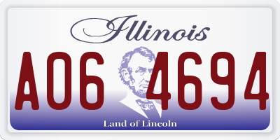 IL license plate A064694
