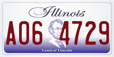 IL license plate A064729