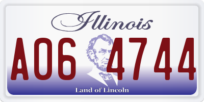 IL license plate A064744