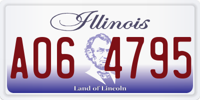 IL license plate A064795