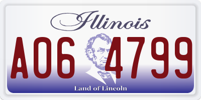 IL license plate A064799