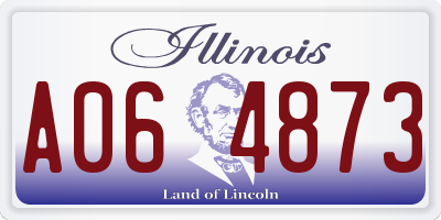 IL license plate A064873