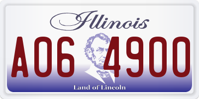 IL license plate A064900