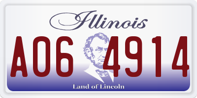 IL license plate A064914