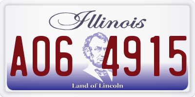 IL license plate A064915