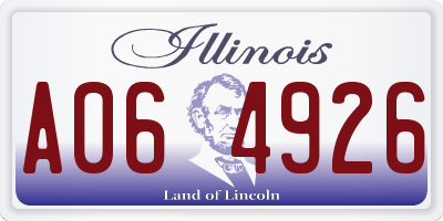IL license plate A064926