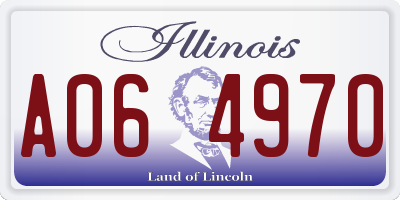 IL license plate A064970