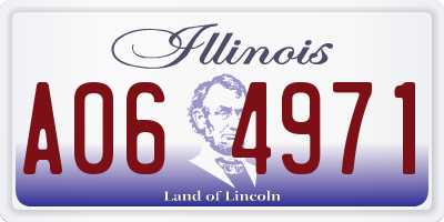 IL license plate A064971