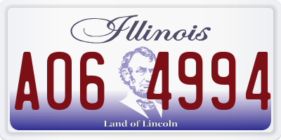 IL license plate A064994