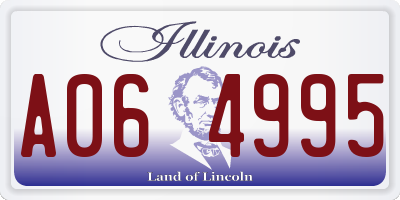 IL license plate A064995
