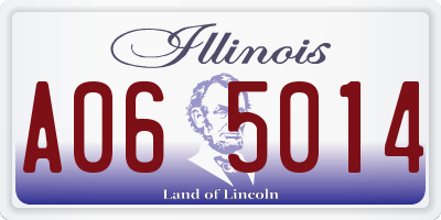 IL license plate A065014