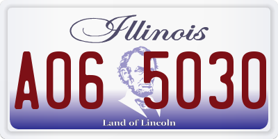 IL license plate A065030