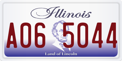 IL license plate A065044