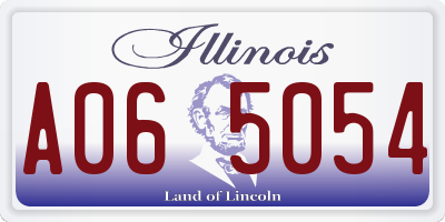 IL license plate A065054