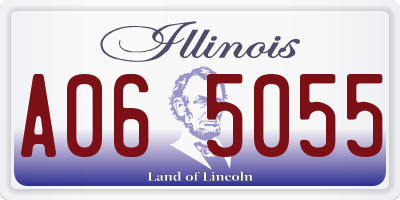 IL license plate A065055