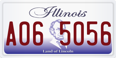 IL license plate A065056