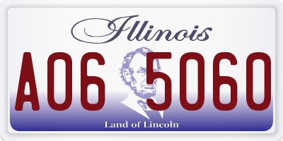 IL license plate A065060