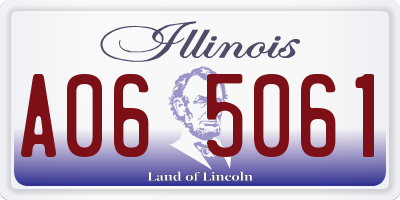 IL license plate A065061