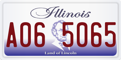 IL license plate A065065