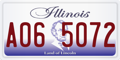 IL license plate A065072