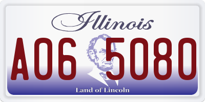 IL license plate A065080