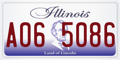 IL license plate A065086