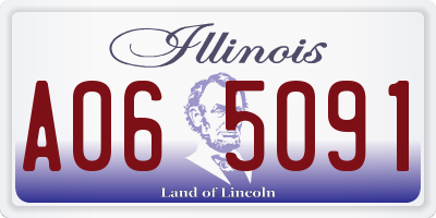 IL license plate A065091