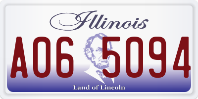 IL license plate A065094