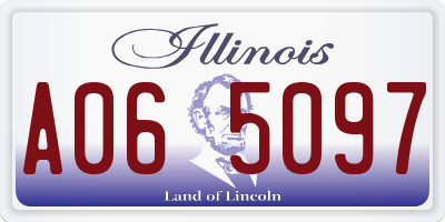 IL license plate A065097
