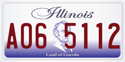 IL license plate A065112