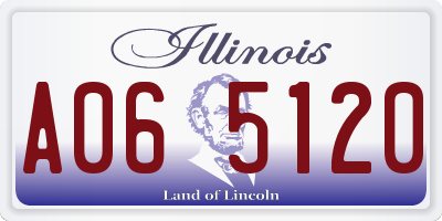 IL license plate A065120