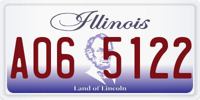 IL license plate A065122