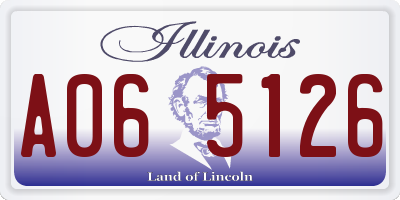 IL license plate A065126