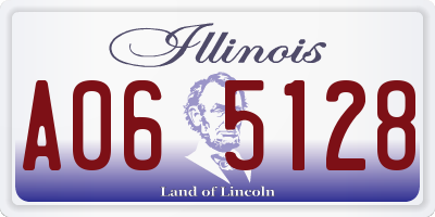 IL license plate A065128