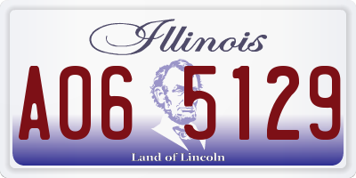 IL license plate A065129