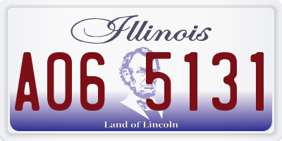 IL license plate A065131