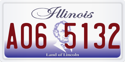 IL license plate A065132