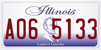 IL license plate A065133