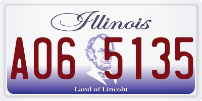 IL license plate A065135