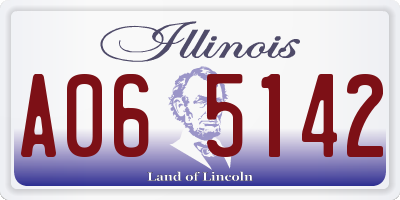 IL license plate A065142