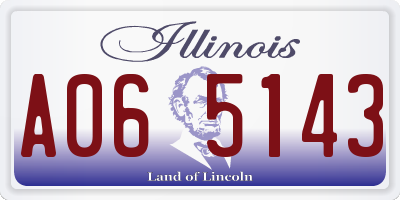 IL license plate A065143