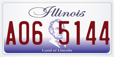 IL license plate A065144