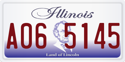 IL license plate A065145
