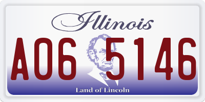 IL license plate A065146