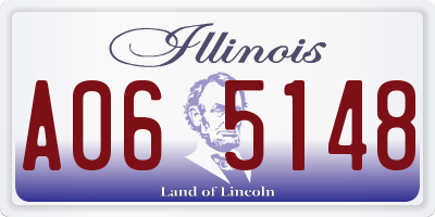 IL license plate A065148