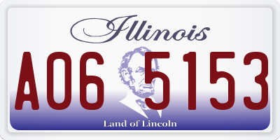 IL license plate A065153